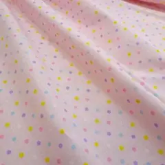 ホーミーコレクション生地　DH10085-D　カラフルドット　ピンク
