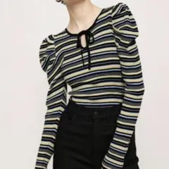 2WAY BORDER TOPS 2ウェイ ボーダー トップス ニット