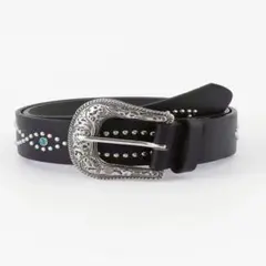 【新品】 ウエスタンベルト スタッズ ターコイズ アメカジ デニム 古着コーデ