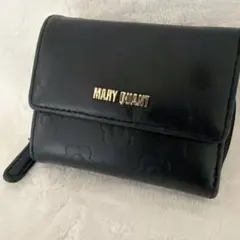 MARY QUANT ブラック 三つ折り財布