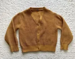 UNIQLO キッズ カーディガン 150 マスタード イエロー