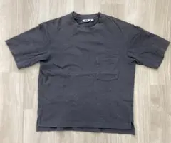 UNIQLO グレー ポケット付き Tシャツ S
