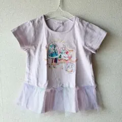 送料込み❢　ひろがるスカイプリキュア フリルTシャツ 110cm 薄紫