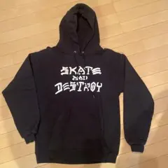 SKATE AND DESTROY 黒 パーカー