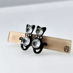 アレクサンドルドゥパリ　猫　バレッタ 25490✨アレクサンドルドゥパリ ヘアクリップ バレッタ ネコ3匹 髪飾り