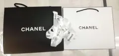 CHANEL ギフトバッグ 黒白セット