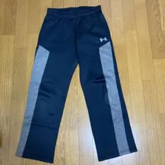 Under Armour ジャージパンツ 黒/グレー　YXL