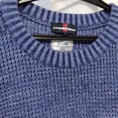 ALEXANDER JULIAN ブルー セーター　Ｌ