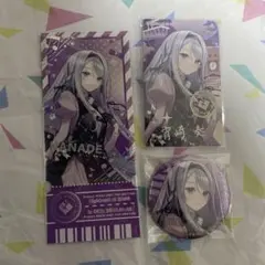 プロセカ 神代類 ファンミ エピカ アクスタ グリ缶 チケット風カード プロセカ 宵崎奏 缶バッジ チケット風カード エピカ ファンミ グリ缶