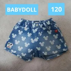 BABYDOLLミッキーマウス柄 半ズボン 120
