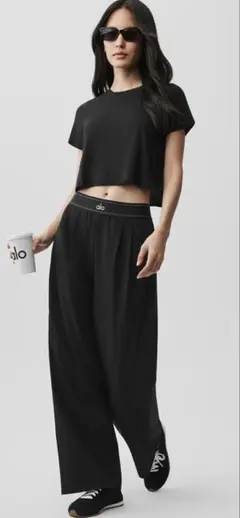Alo Yoga SUIT UP TROUSER ブラックS 新品タグ付き正規品 - メルカリ