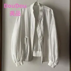 doudou 白 シアー ブルゾン カーディガンのサムネイル