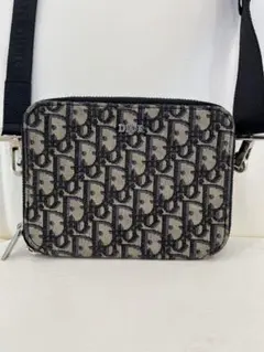DIOR オブリーク ストラップ付きジップポーチ