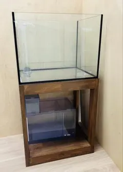 450×300×300オールガラスオーバーフロー水槽 1200x300x300㎜オールガラスオーバーフロー水槽 セット ブラック