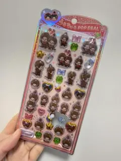 もんちっち うるちゅるポップシール