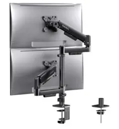新品☆デュアルモニターアーム 13"-32" 対応 ガススプリング 耐荷重9kg