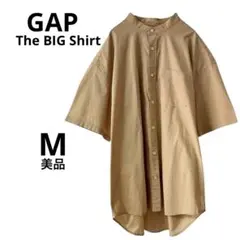 美品❇️GAP The BIG Shirt ノーカラーシャツ M ベージュのサムネイル