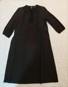 ADIEU TRISTESSE ブラック 長袖 ひざ丈ワンピースのサムネイル
