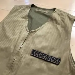 美品！68&brothersヘリンボーン リバーシブルベスト60/40ミリタリー