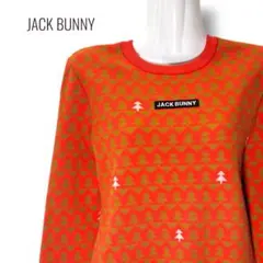 JACK BUNNY 여성 골프웨어 니트 스웨터 트리 무늬 L