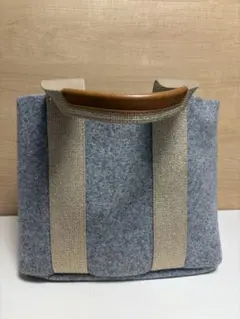 トプカピ　グレー フェルト トートバッグ
