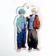 ヒロアカ　メンズノンノ緑谷 爆豪 アクリルキーホルダー