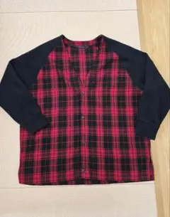 niko and ... アウター 春秋 赤チェック Lサイズ
