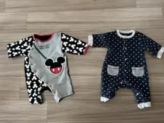 ロンパース　ミッキー　星柄　ディズニー　60-70サイズ　ベビー　赤ちゃん