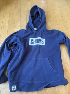 CHUMS フロントロゴ パーカー L ネイビーのサムネイル