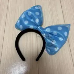 ミニー リボン カチューシャ 水色