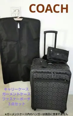 【美品】オールドコーチ ガーメントケース レザー 黒 ビジネス スーツ COACH コーチ オールドコーチ USA製 ビジネスバッグ ブリーフ