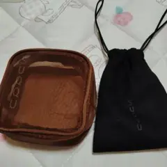 suqqu ノベルティ　メッシュポーチ ブラウン