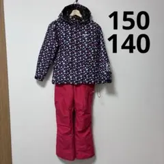 キッズ　スキー　スノボ　ウェア　上下　140 150 女の子　ミストラル　ピンク