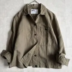 MHL. カバーオール風シャツジャケット カーキ I レディース ショート丈