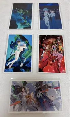エヴァンゲリオン イラスト展II ステッカー シール 5種 錦織敦史 松原秀典