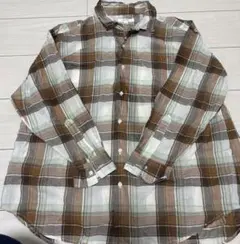 ニコアンド チェックシャツ