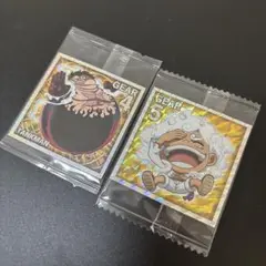 ワンピース　ルフィ シール　2枚セット　GR