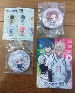 糸師冴　凪誠士郎　缶バッジ　くら寿司　ブルーロック　カード　3点セット