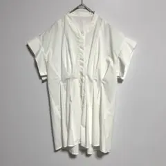 ur's ユアーズ　ホワイト　半袖シャツ ブラウス　トップス　Lのサムネイル