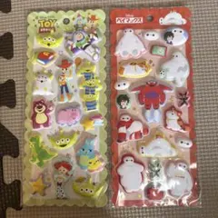 モチモチマシュマロシール ディズニー トイストーリー ベイマックス ２点セット