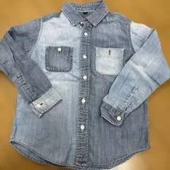 デニム長袖シャツ