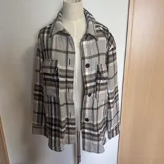 ZARA チェック柄　アウタージャケット