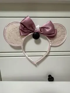 ミニー耳型ヘアバンド ピンク