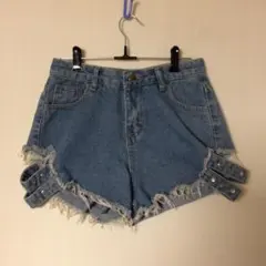 A imoon デニムショートパンツ ライトブルー M Y2Kのサムネイル