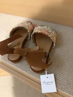 Bonpoint サンダル マルチカラー スエード ストラップのサムネイル
