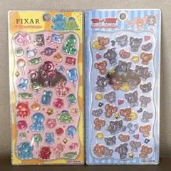 【正規品】ピクサー・トムとジェリー プチドロップステッカー