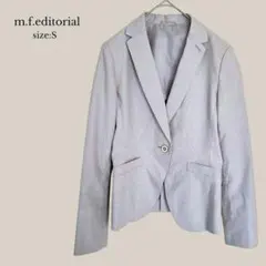 m.f.editorial テーラードジャケット　フォーマル　オフィス　グレー