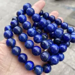 大玉 ラピスラズリ ブレスレット 17mm 内径約14〜14.8cm - メルカリ