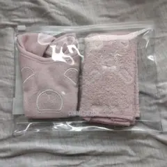 COMME CA ISM ピンク スタイ タオル よだれかけ ギフトセット 袋付