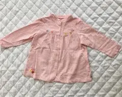 ミキハウス ブラウス MIKI HOUSE　ブラウス 女の子 お花 刺繍 130